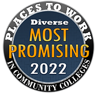 Seal of Chemeketa's award as one of 2022's Most Promising Places to Work in Community Colleges for Diversity.